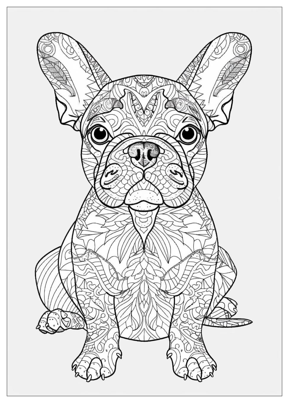 French Bulldog Coloring Pages-14