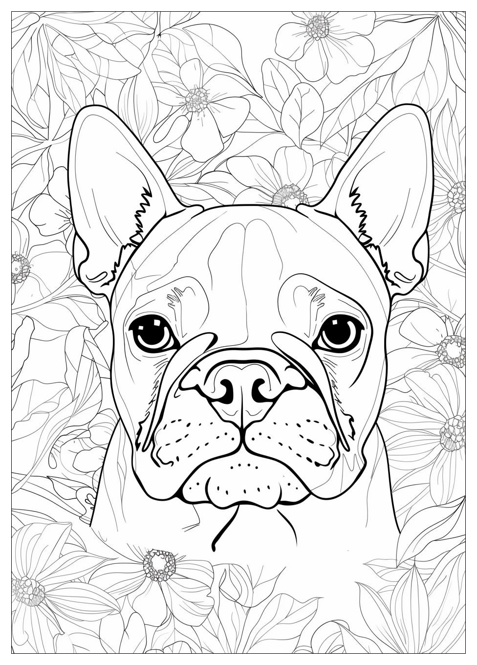 French Bulldog Coloring Pages-17