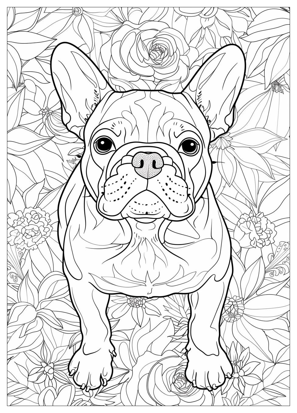 French Bulldog Coloring Pages-18
