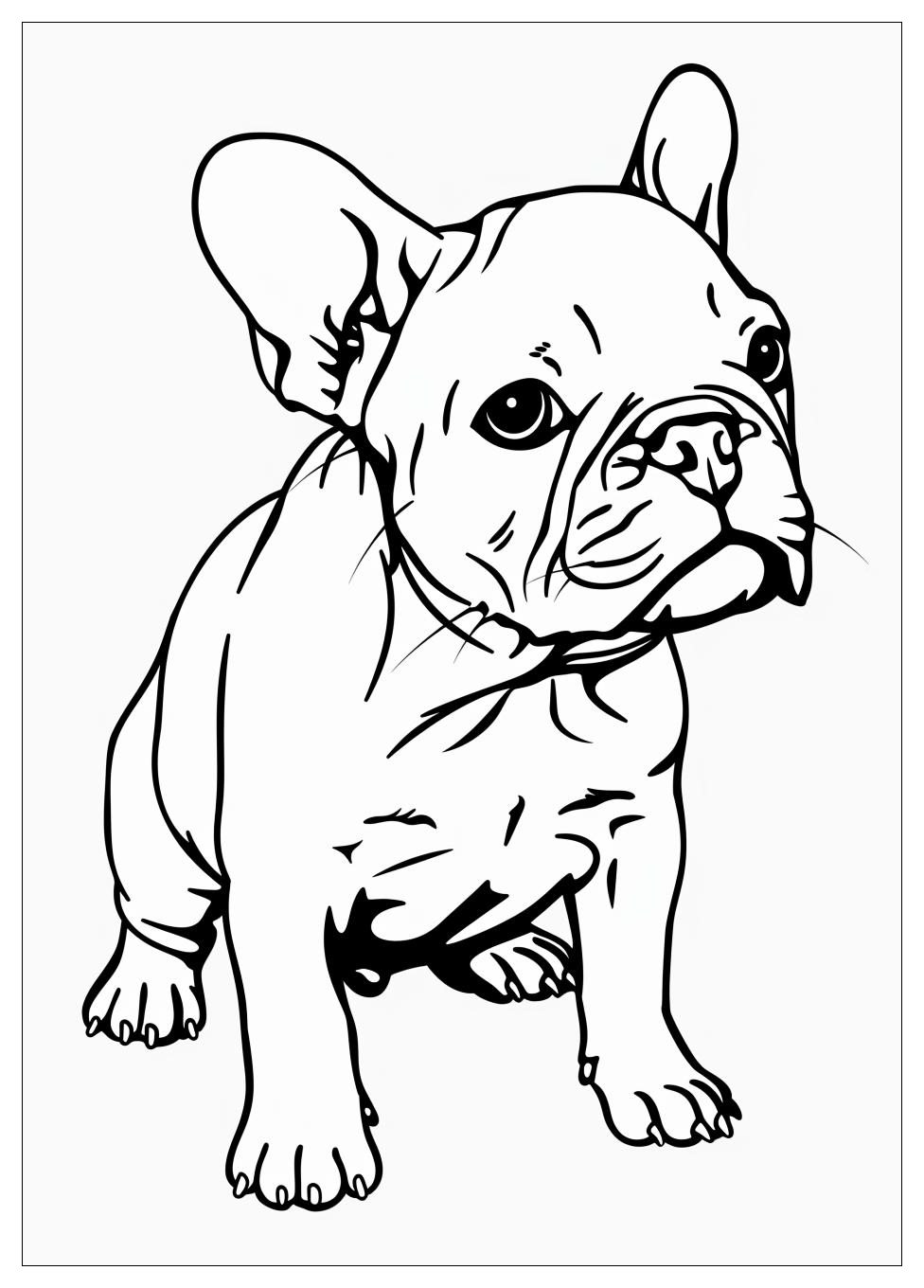 French Bulldog Coloring Pages-2