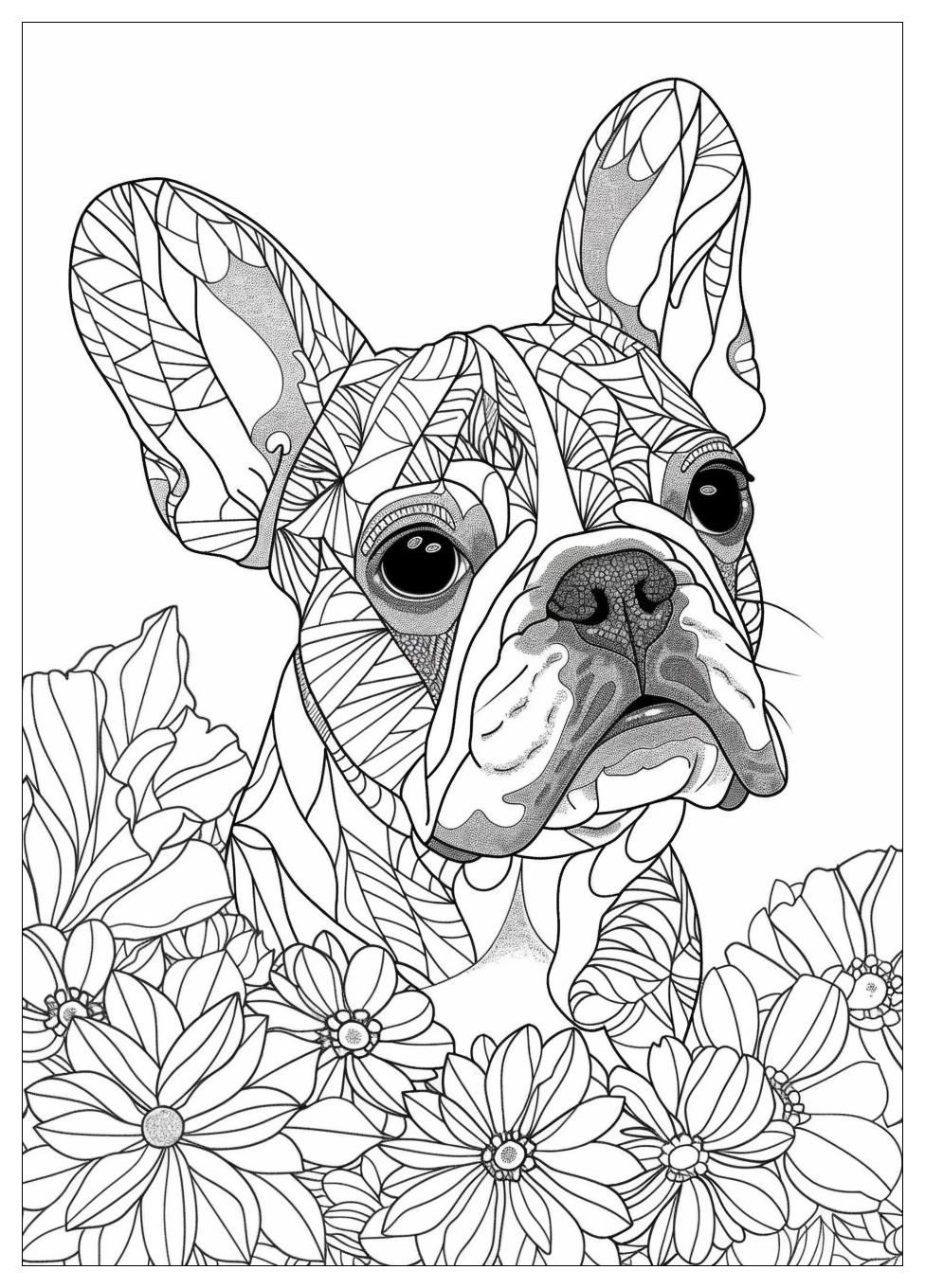 French Bulldog Coloring Pages-20