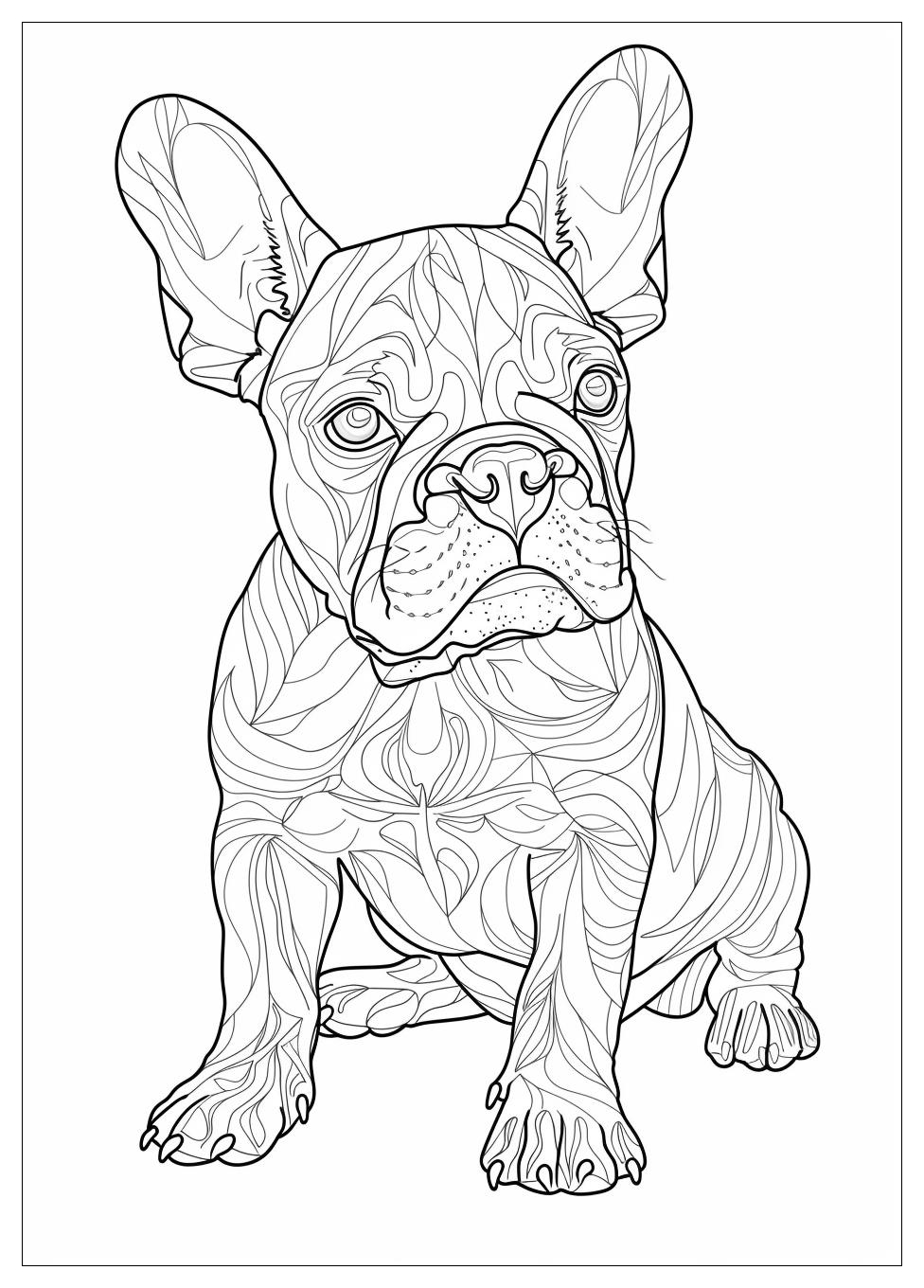 French Bulldog Coloring Pages-5