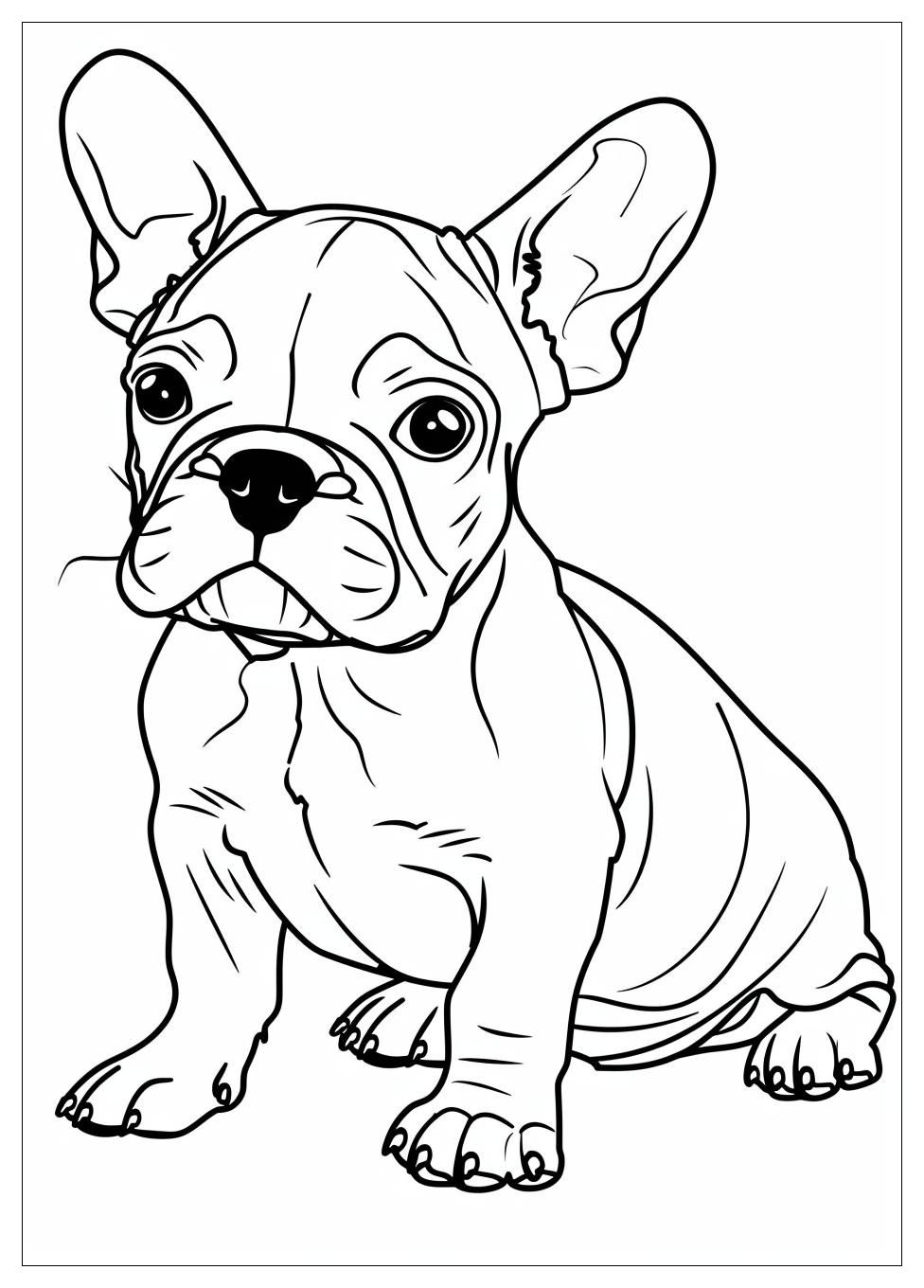 French Bulldog Coloring Pages-6