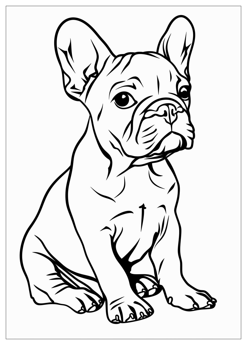 French Bulldog Coloring Pages-8
