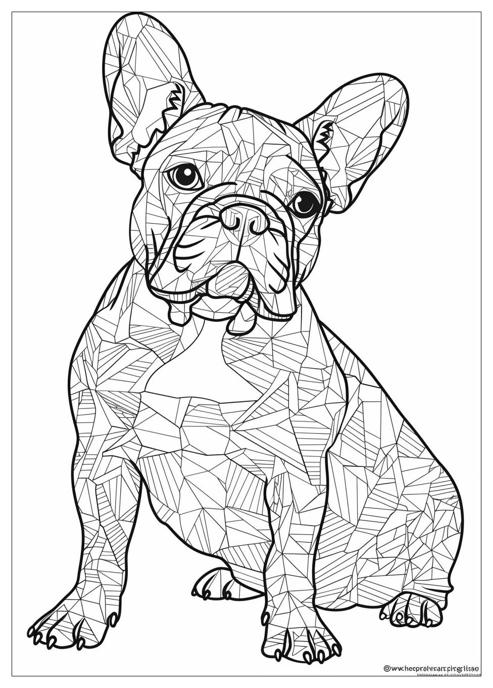 French Bulldog Coloring Pages-9