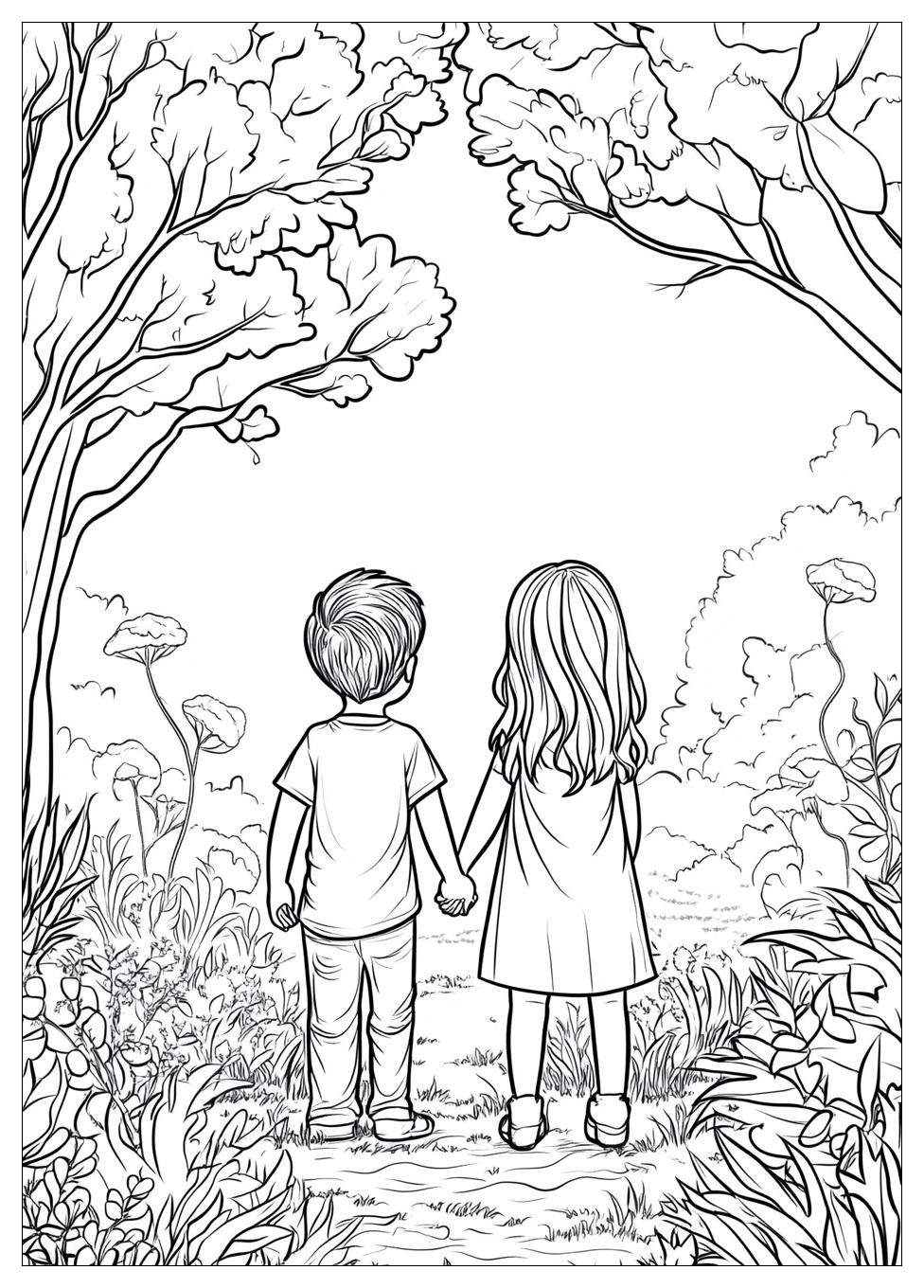 Friendship Coloring Pages-10
