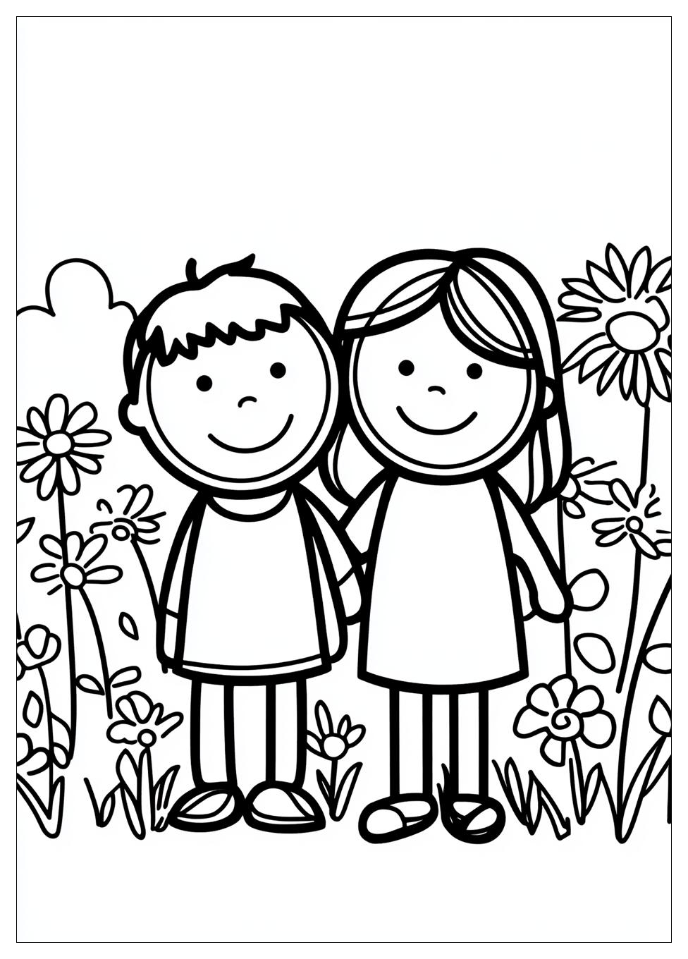 Friendship Coloring Pages-2