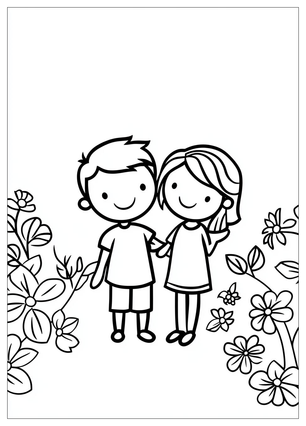 Friendship Coloring Pages-4