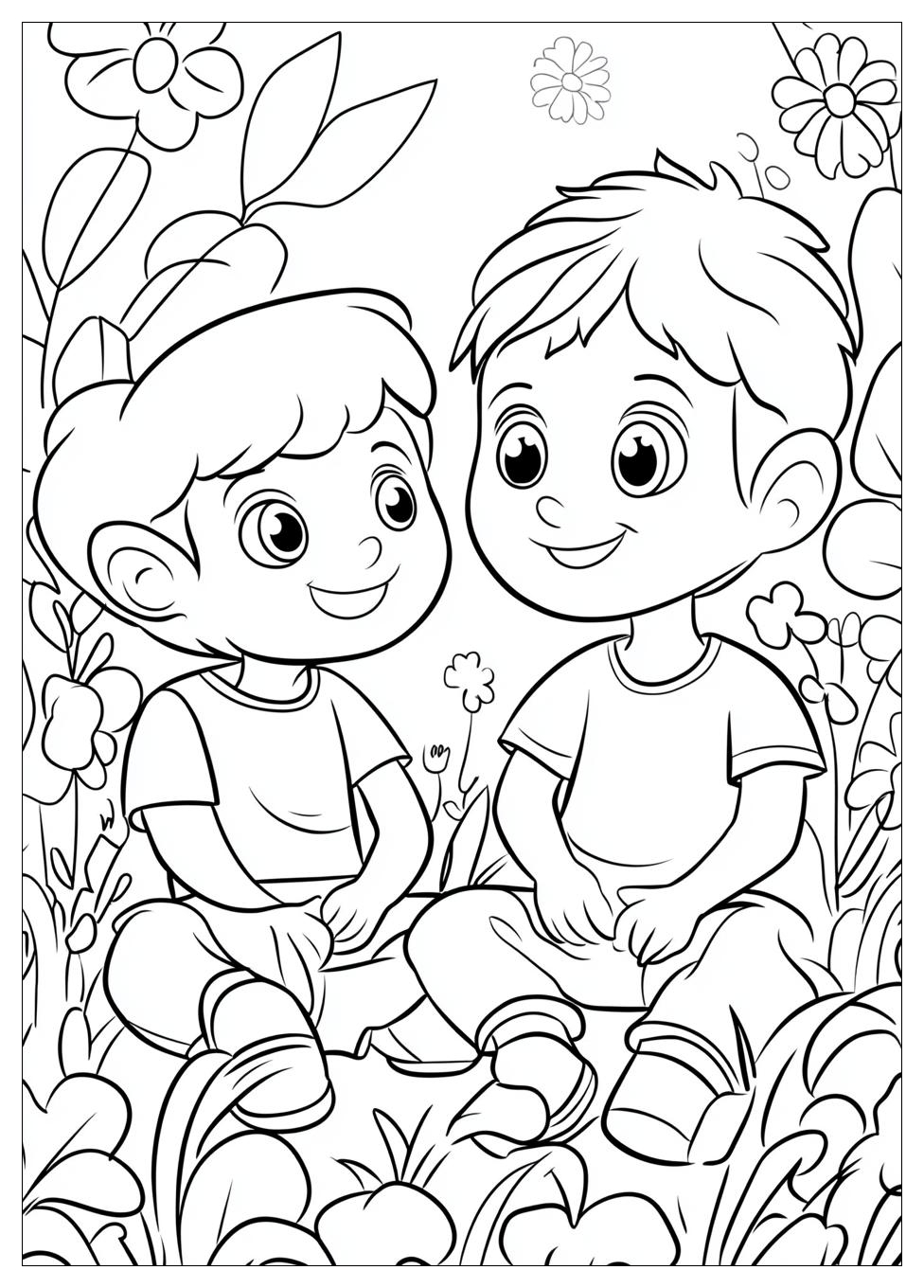 Friendship Coloring Pages-7
