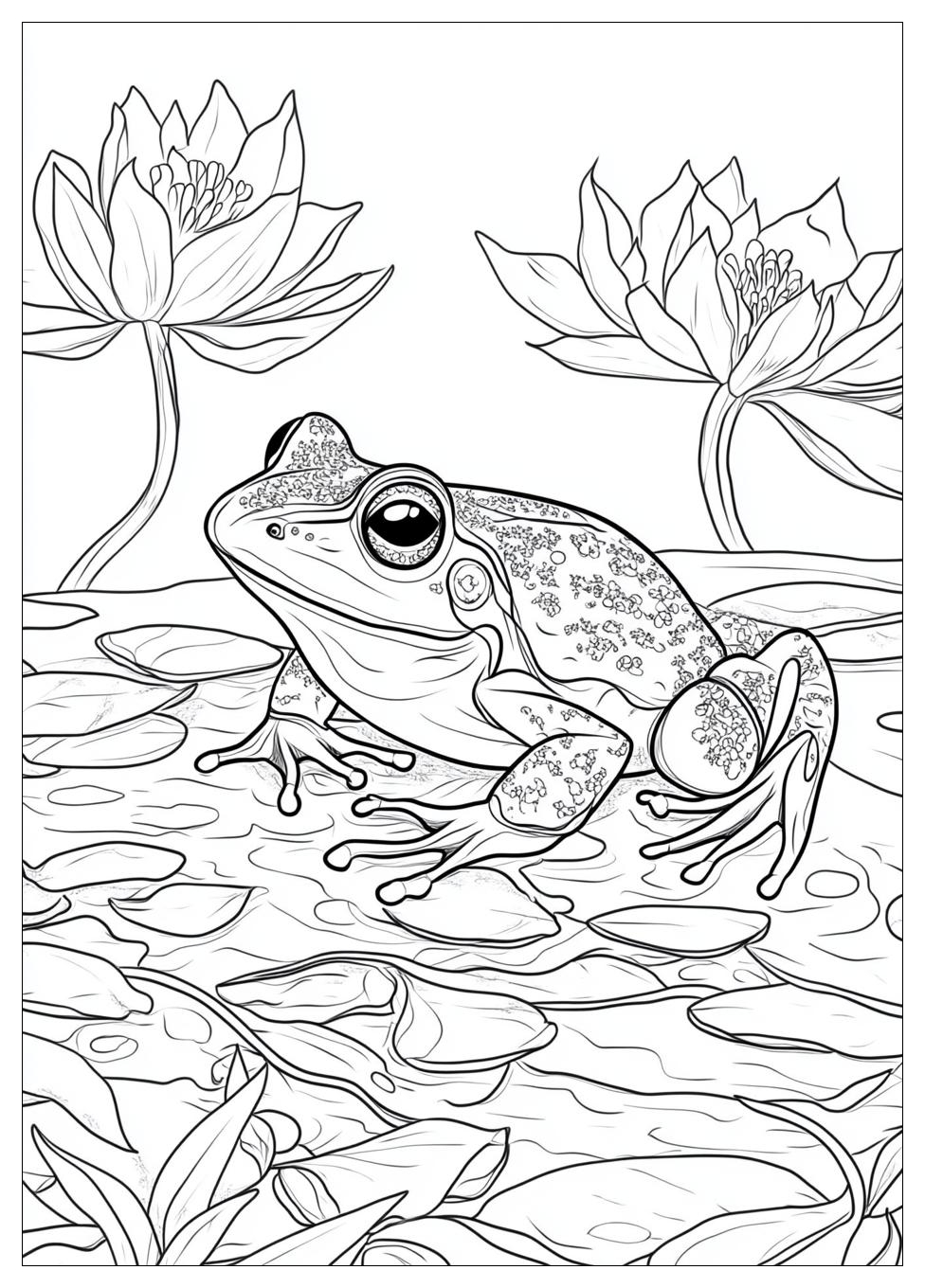 Frog Coloring Pages-13