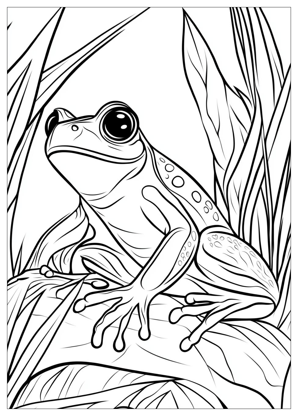 Frog Coloring Pages-4