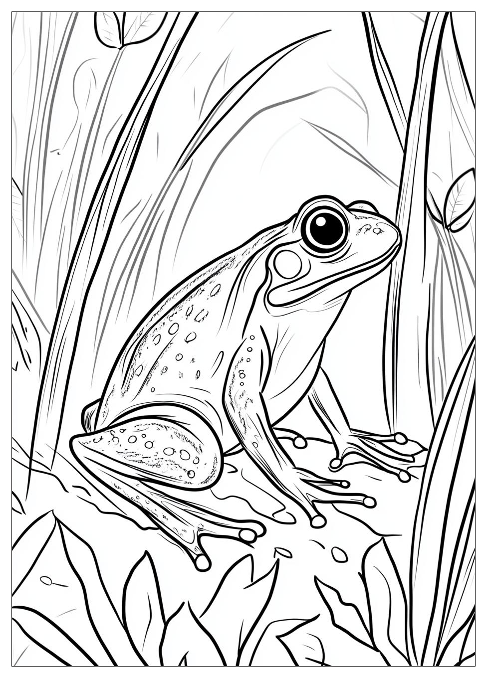 Frog Coloring Pages-8