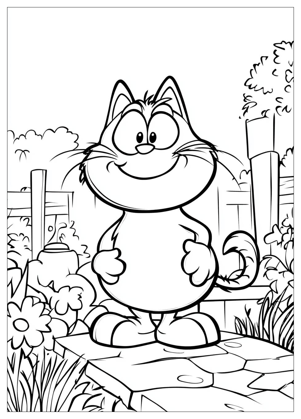 Garfield Coloring Pages-1