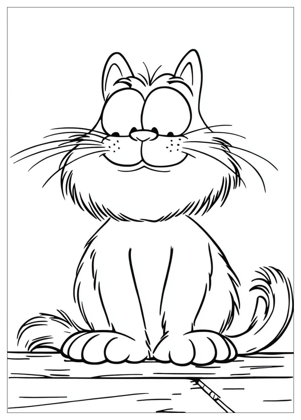 Garfield Coloring Pages-10