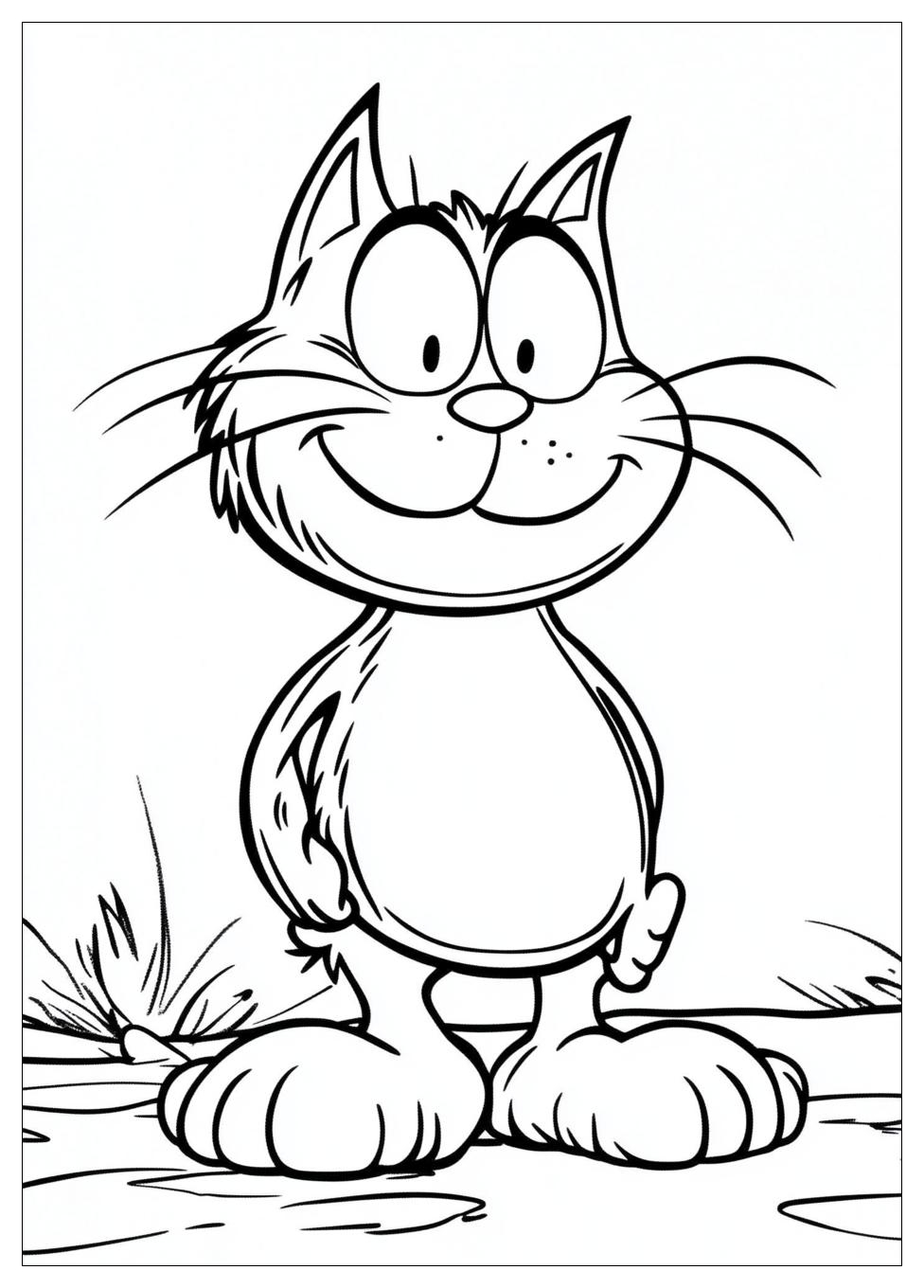 Garfield Coloring Pages-11