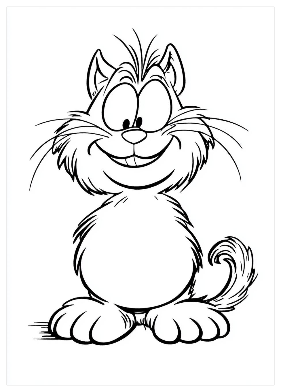 Garfield Coloring Pages-12