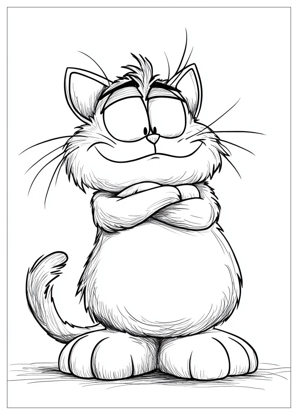 Garfield Coloring Pages-14