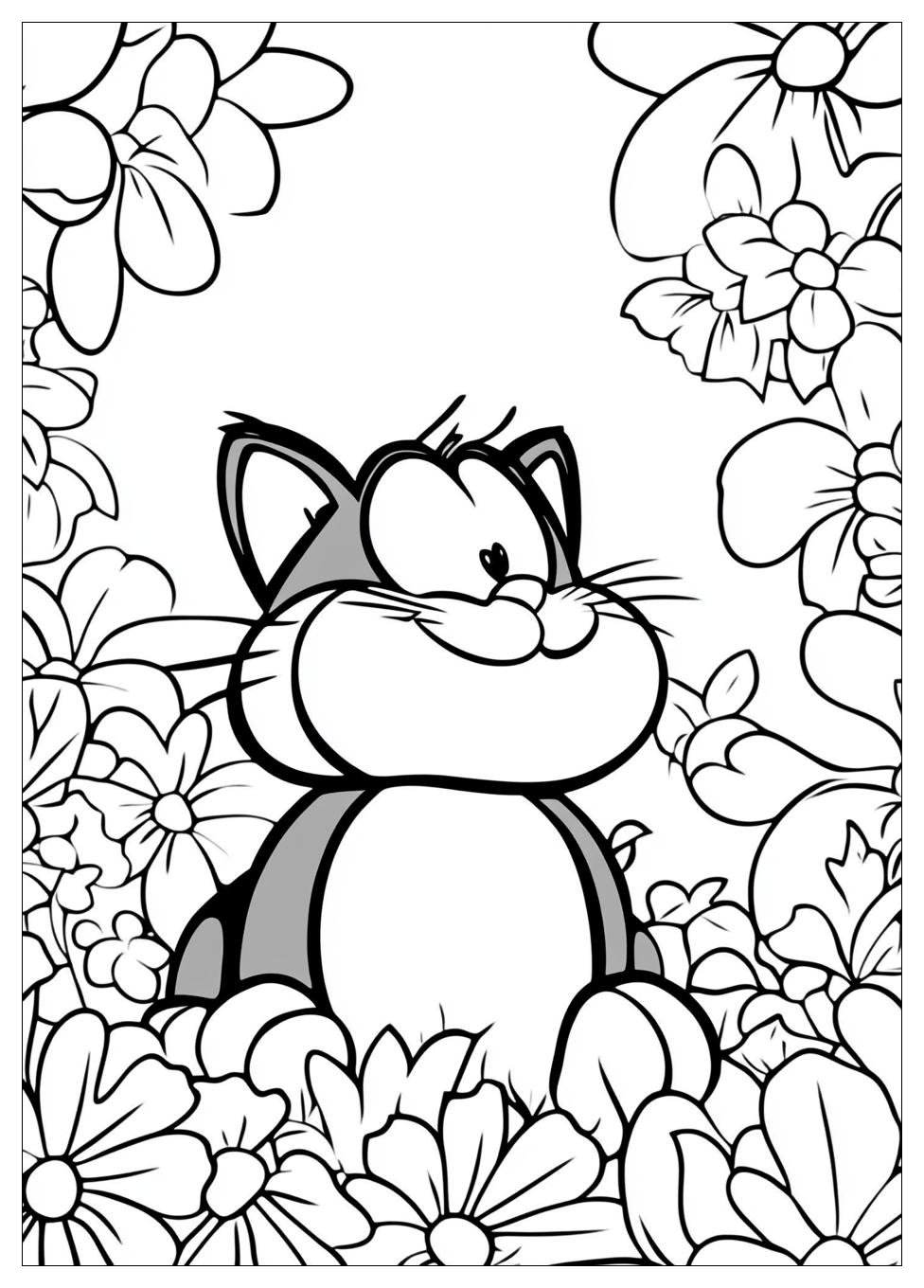 Garfield Coloring Pages-17