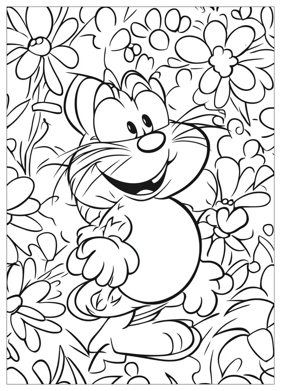 Garfield Coloring Pages-18