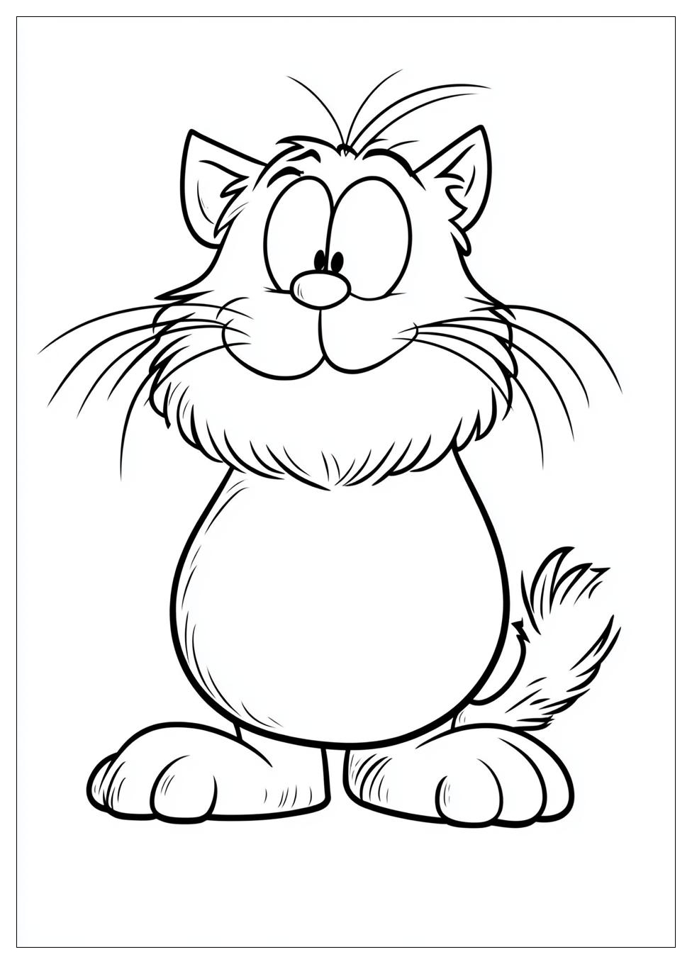 Garfield Coloring Pages-9