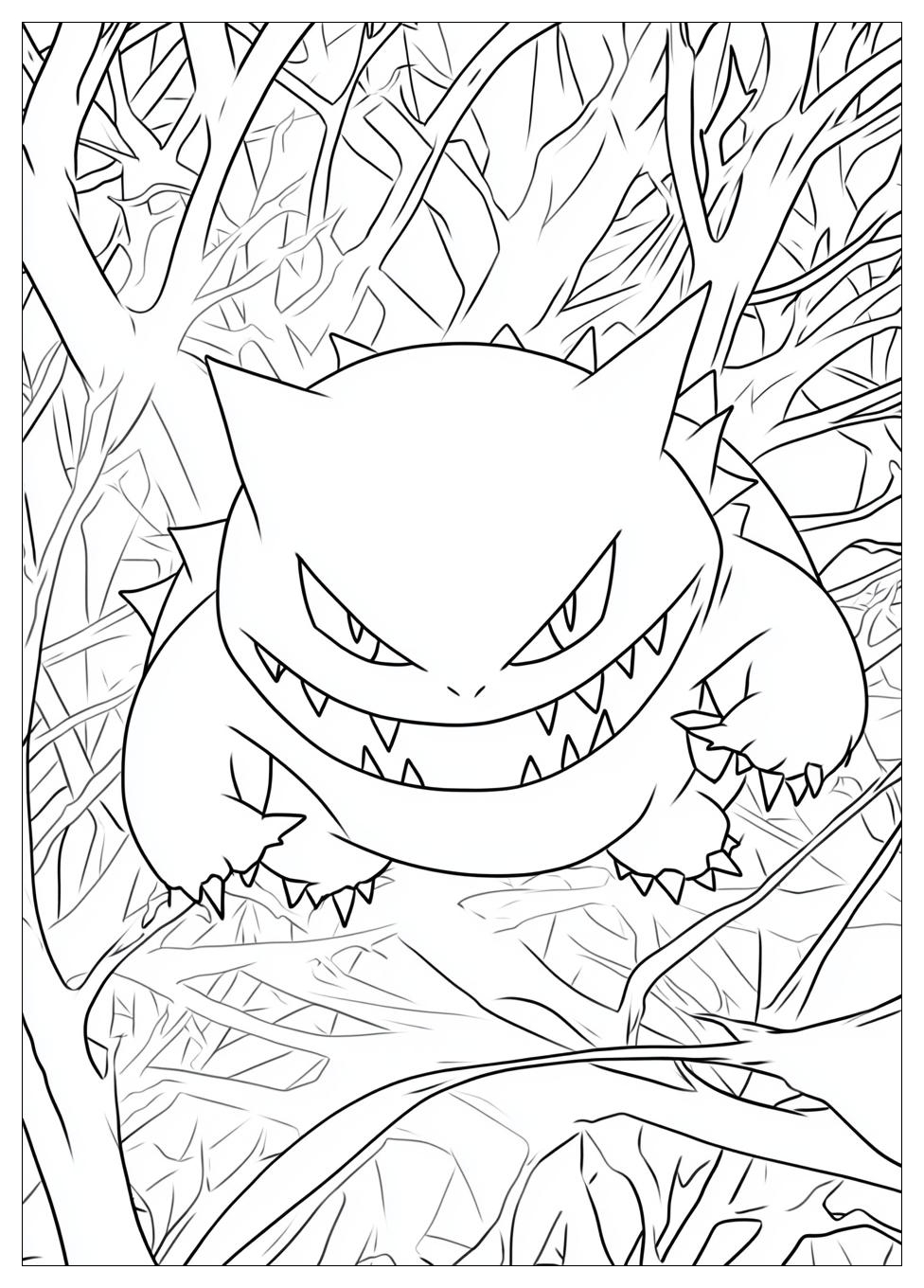 Gengar Coloring Pages-1