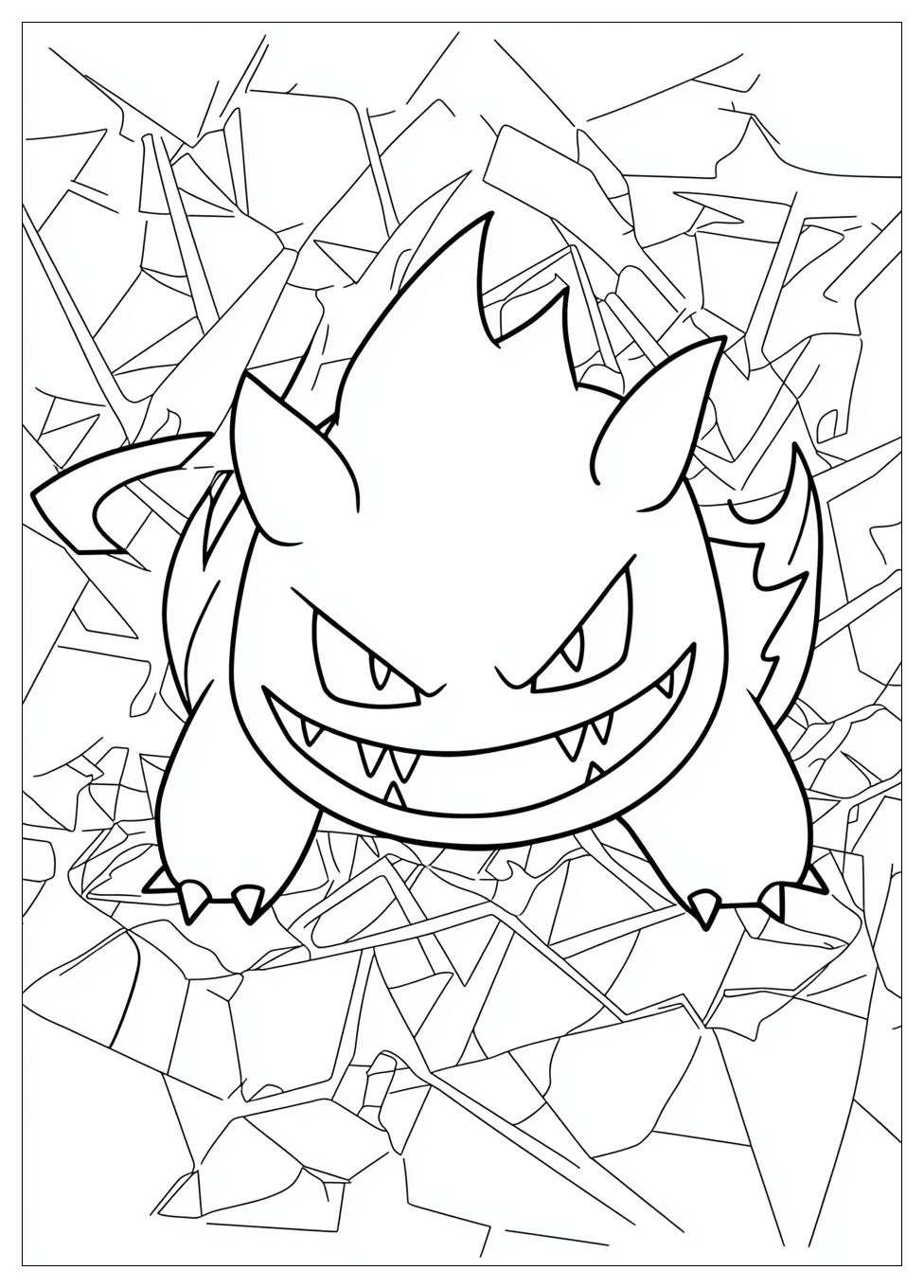 Gengar Coloring Pages-11