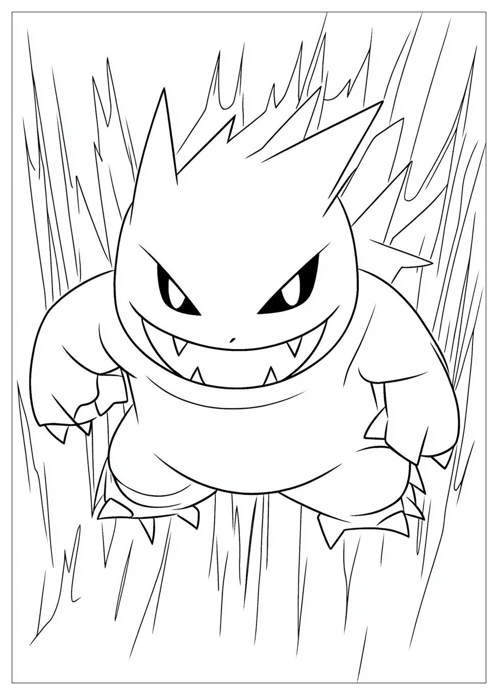 Gengar Coloring Pages-12