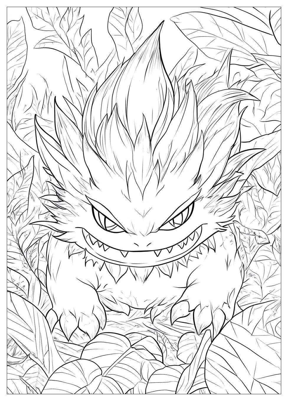 Gengar Coloring Pages-13