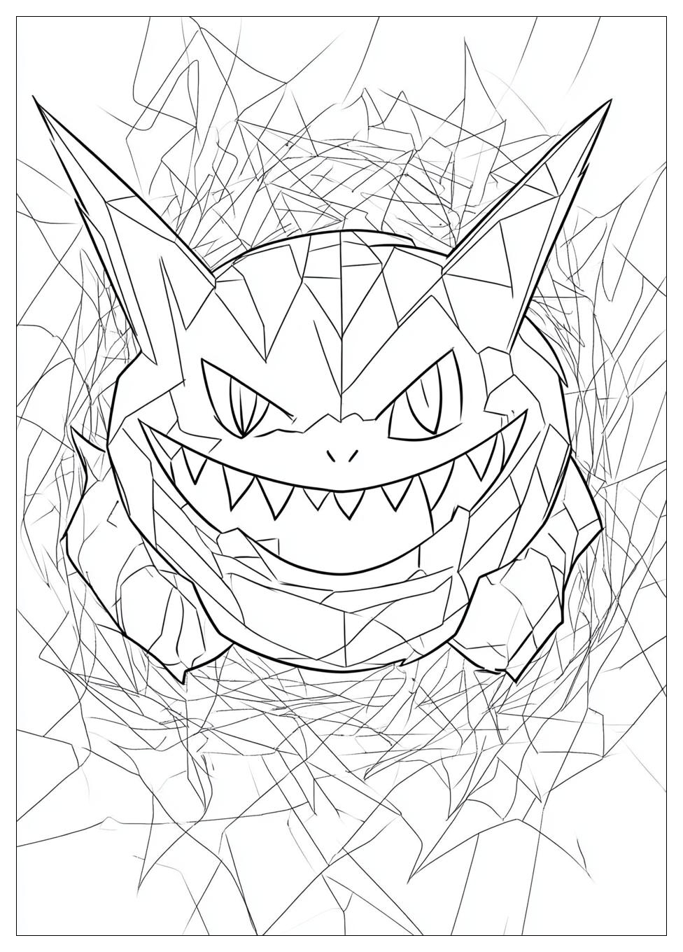 Gengar Coloring Pages-16