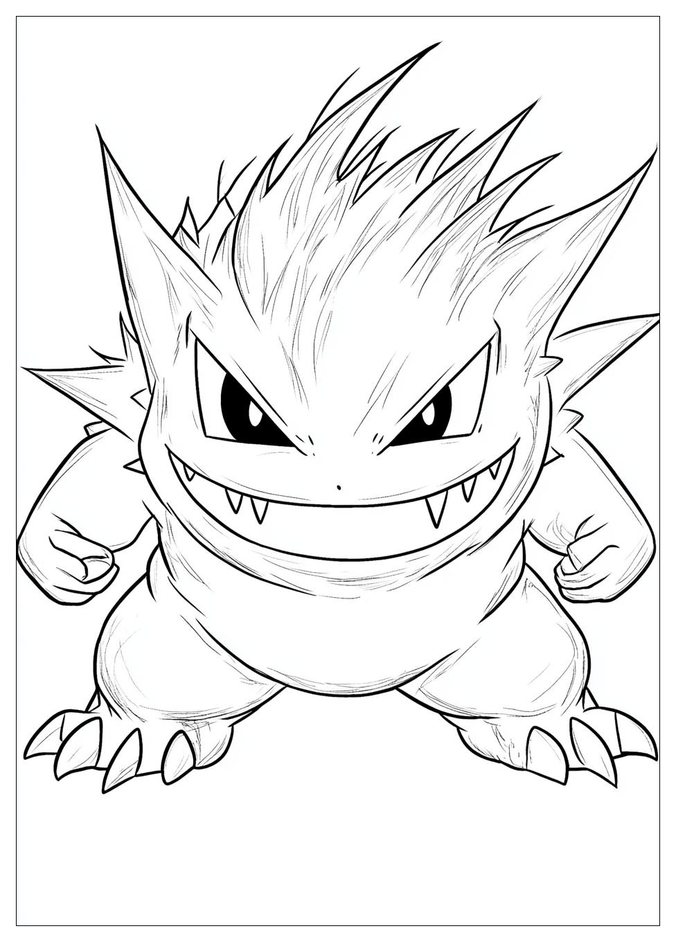 Gengar Coloring Pages-17