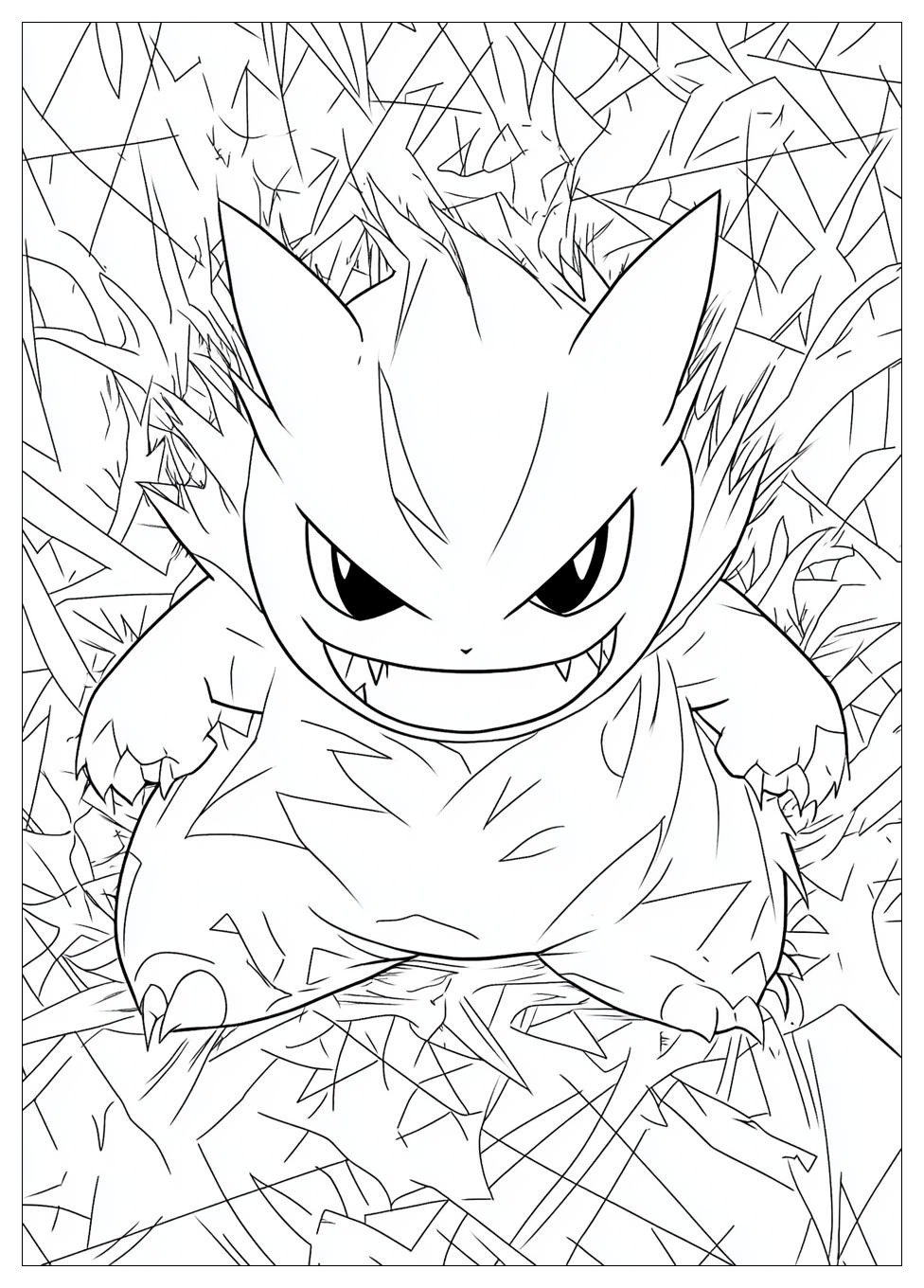 Gengar Coloring Pages-18