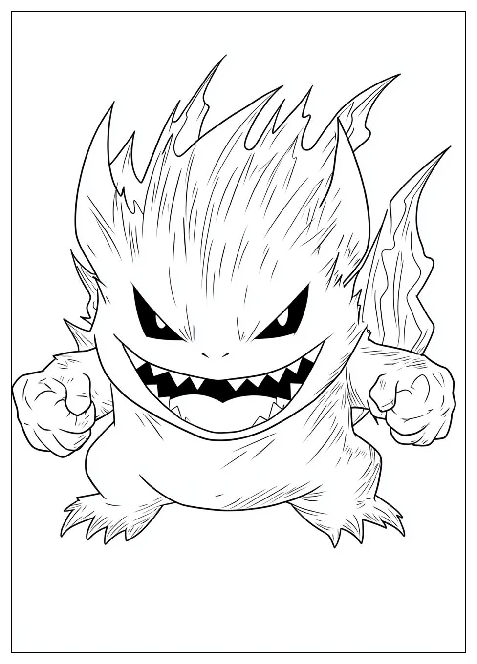 Gengar Coloring Pages-19