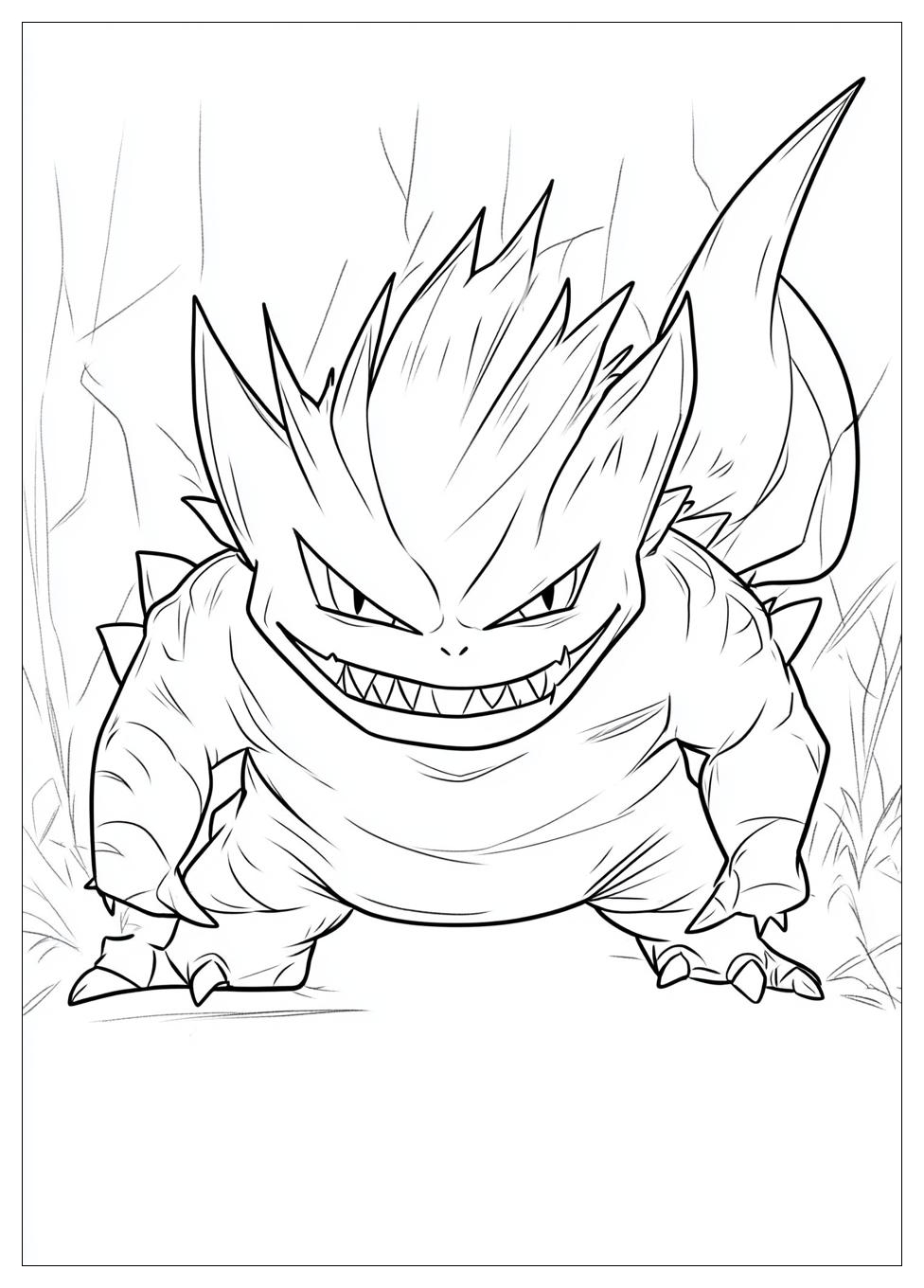 Gengar Coloring Pages-20