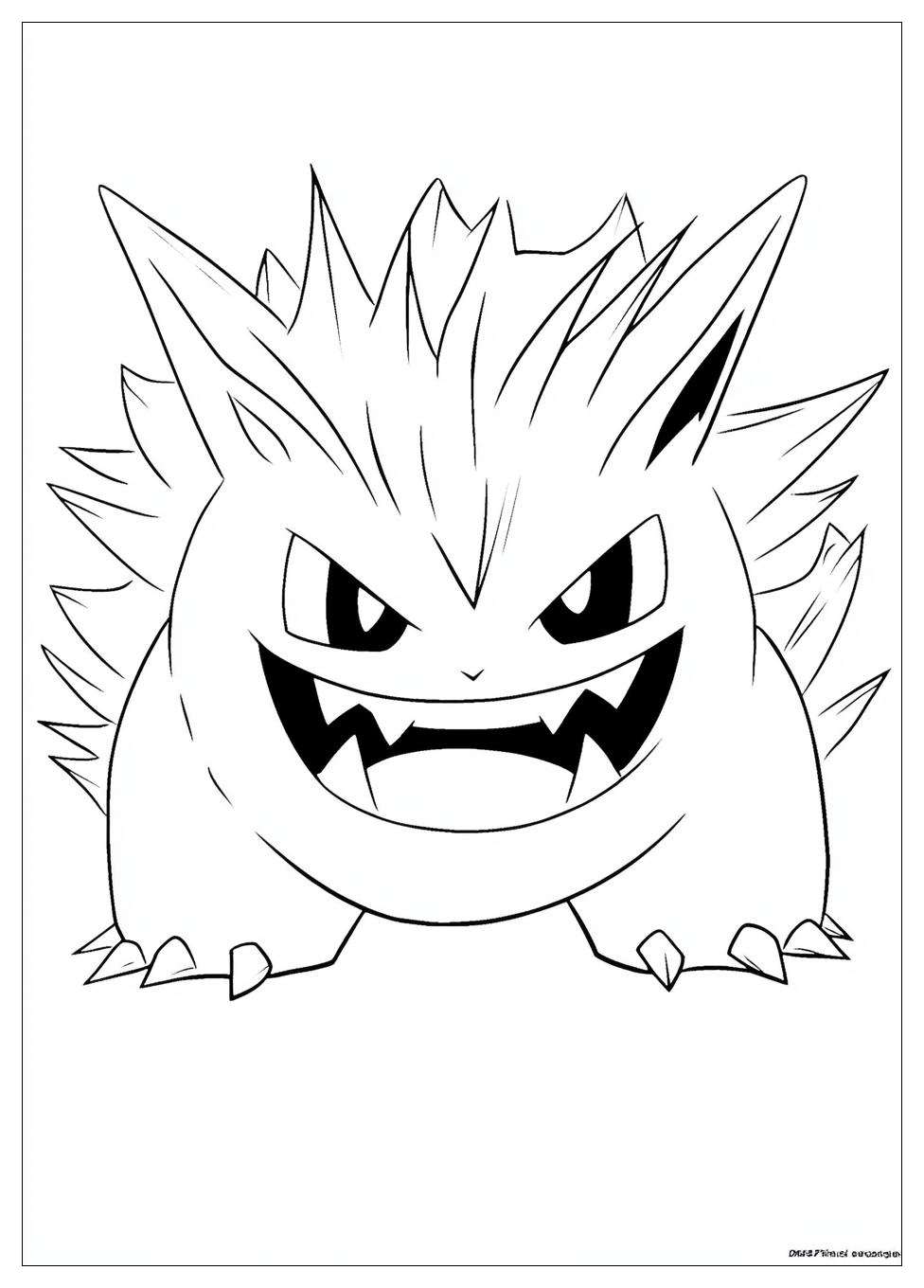 Gengar Coloring Pages-4