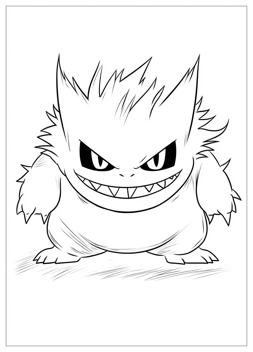 Gengar Coloring Pages-6