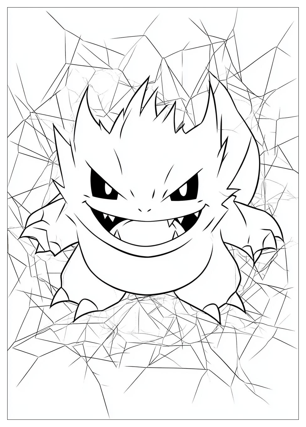 Gengar Coloring Pages-7