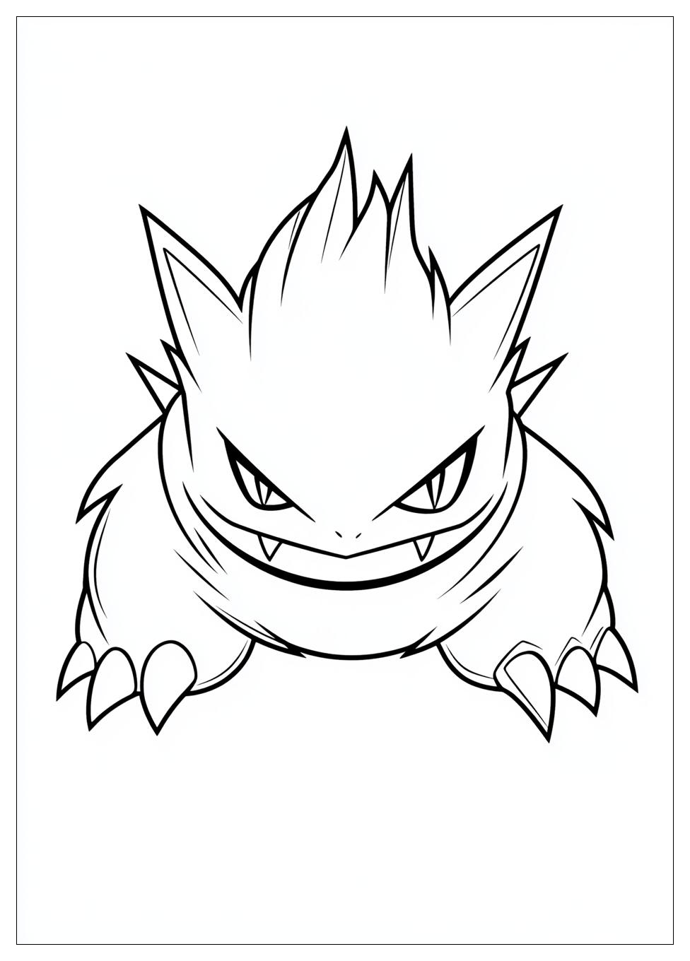 Gengar Coloring Pages-8