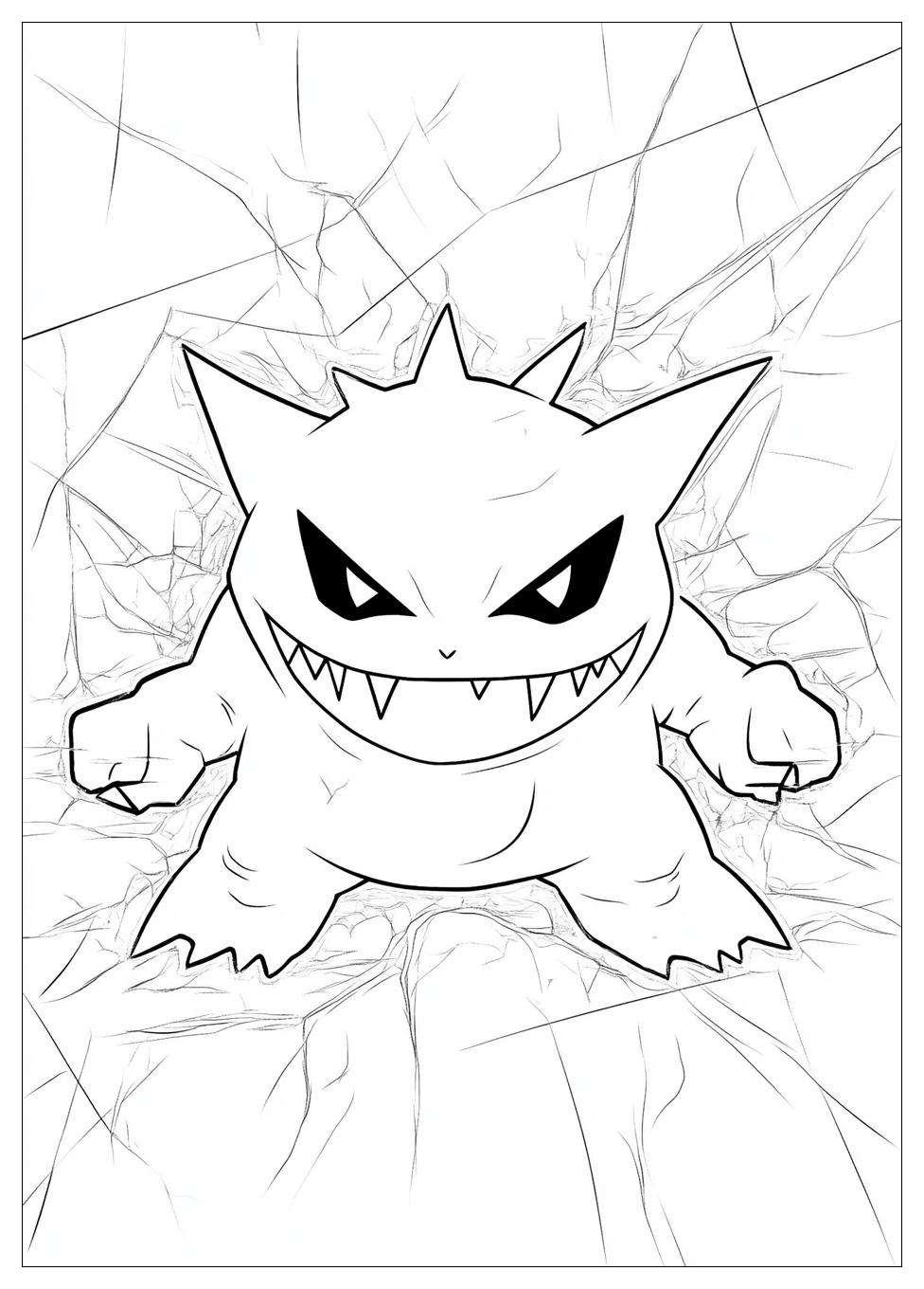 Gengar Coloring Pages-9