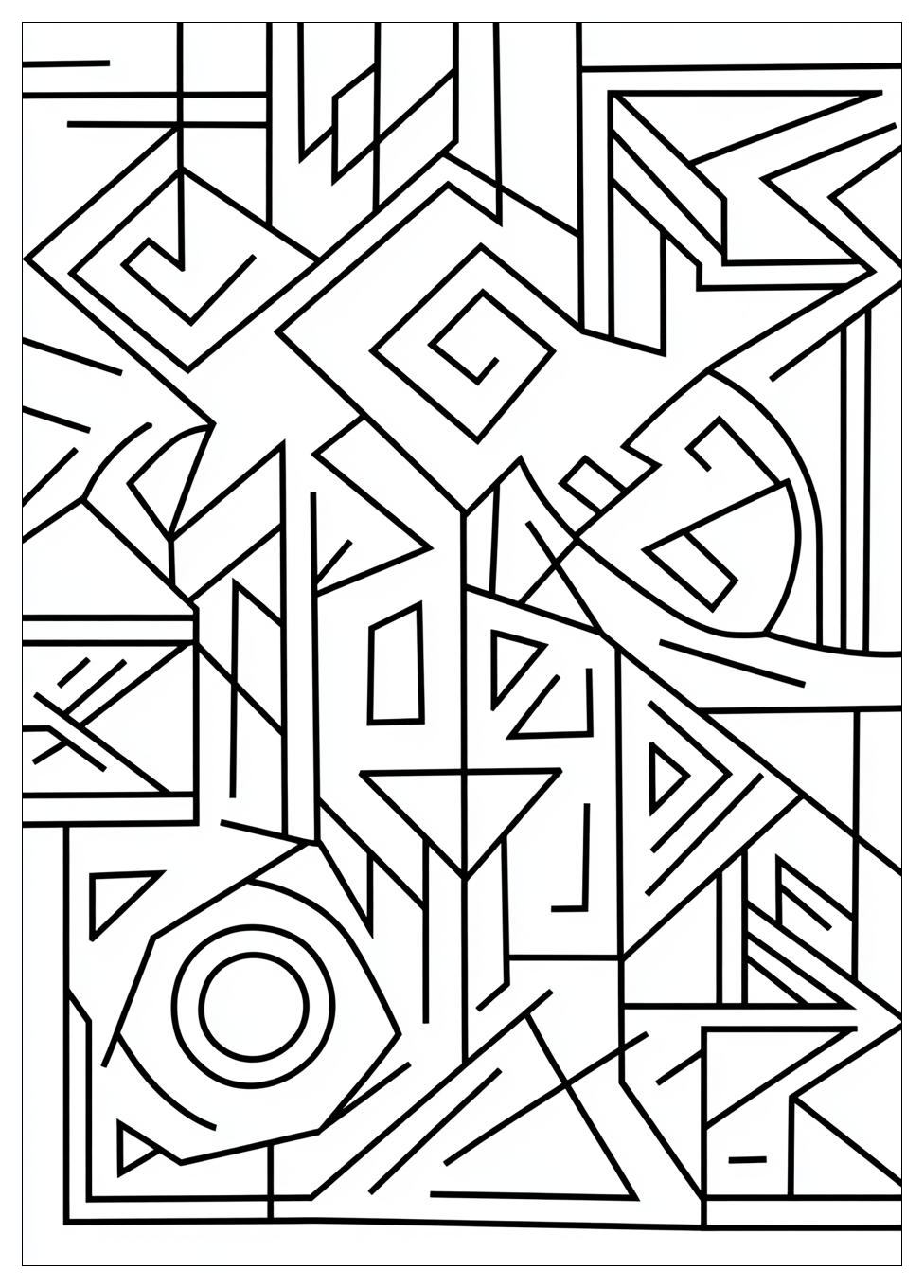 Geometric Coloring Pages-11