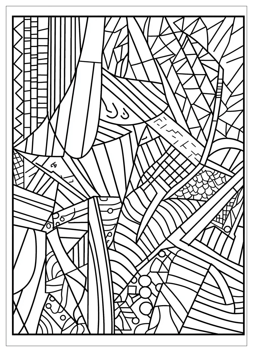 Geometric Coloring Pages-16