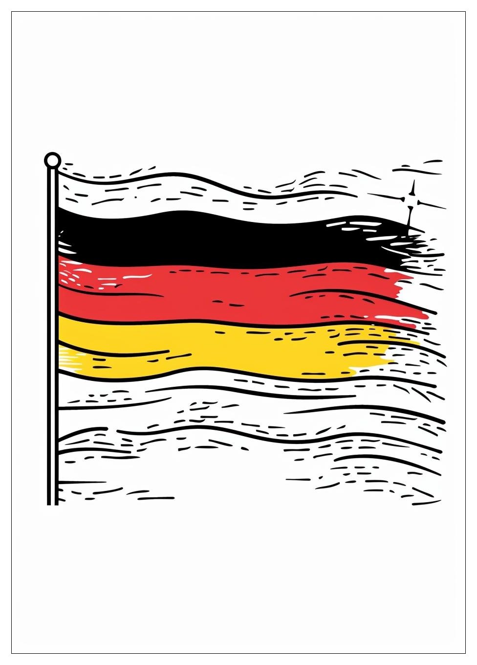 German Flag Coloring Pages-15