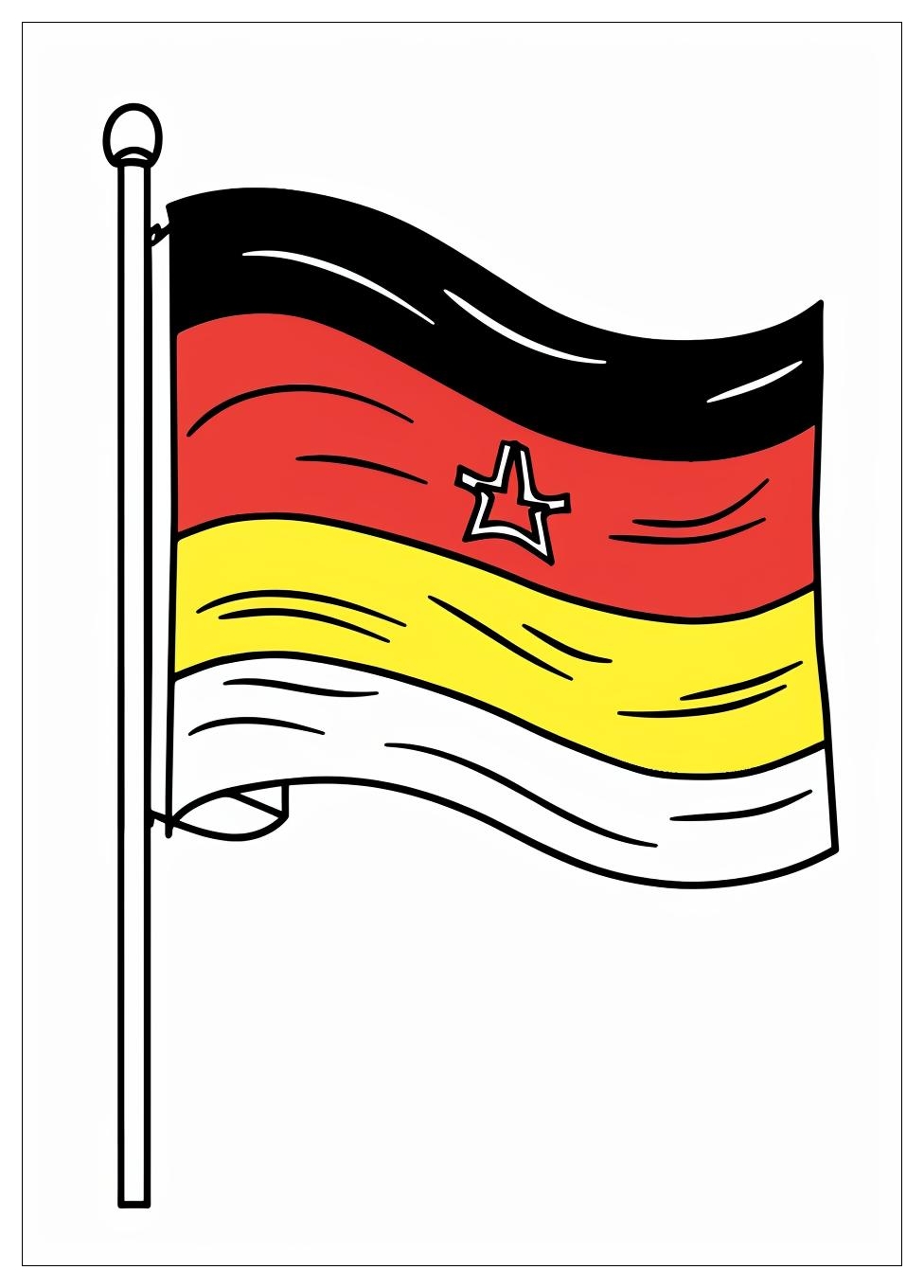 German Flag Coloring Pages-8