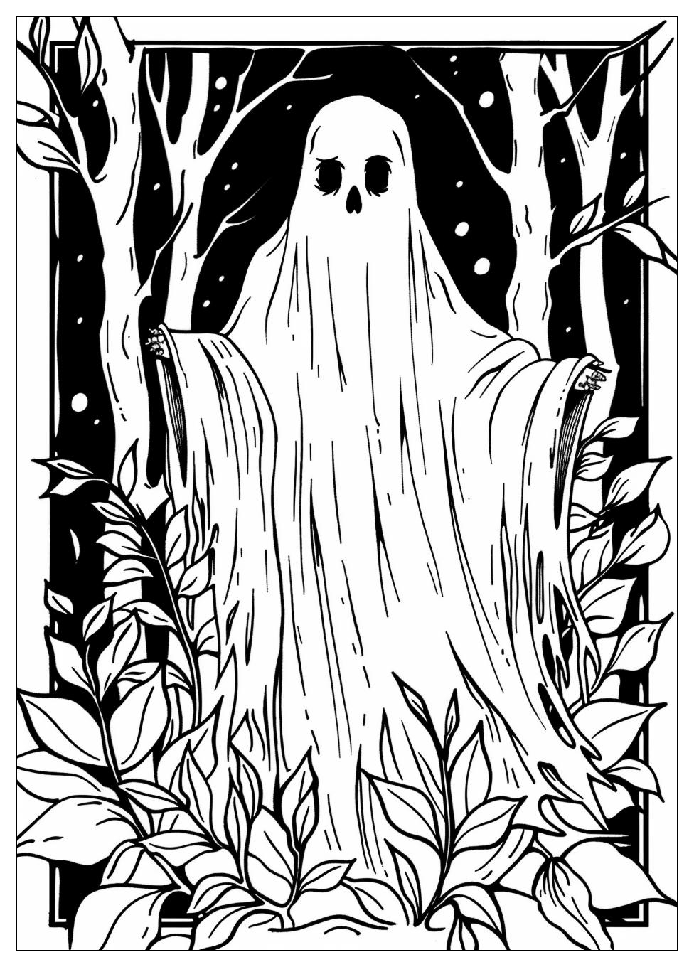 Ghost Coloring Pages-1