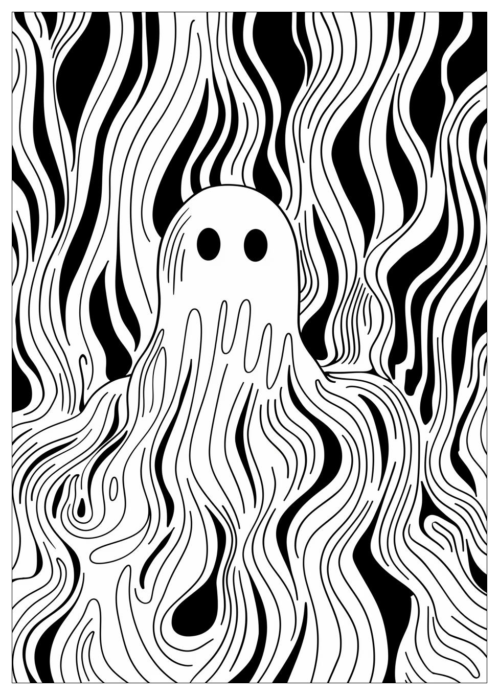 Ghost Coloring Pages-10