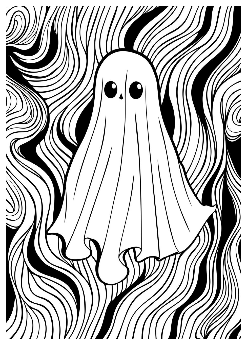 Ghost Coloring Pages-12
