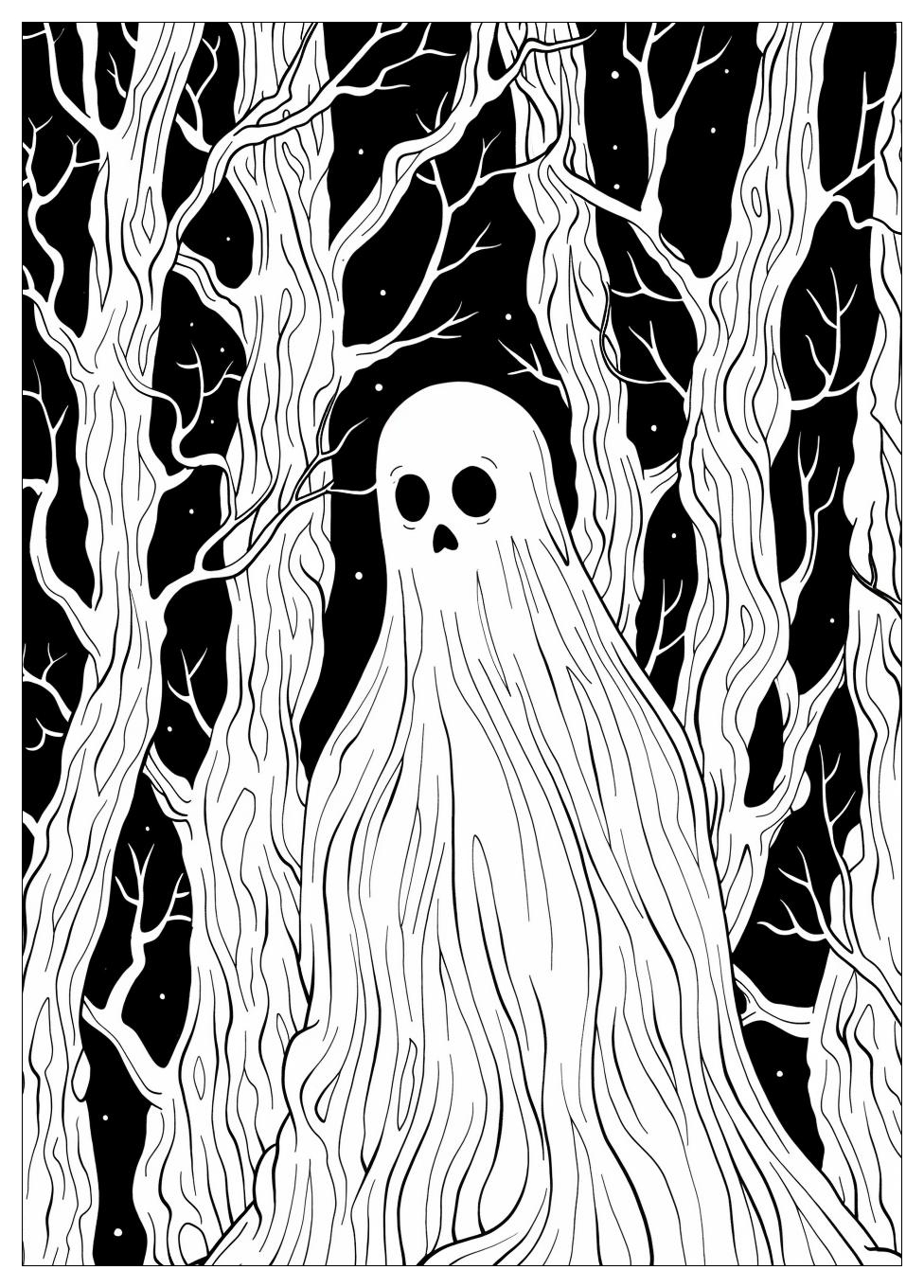 Ghost Coloring Pages-14