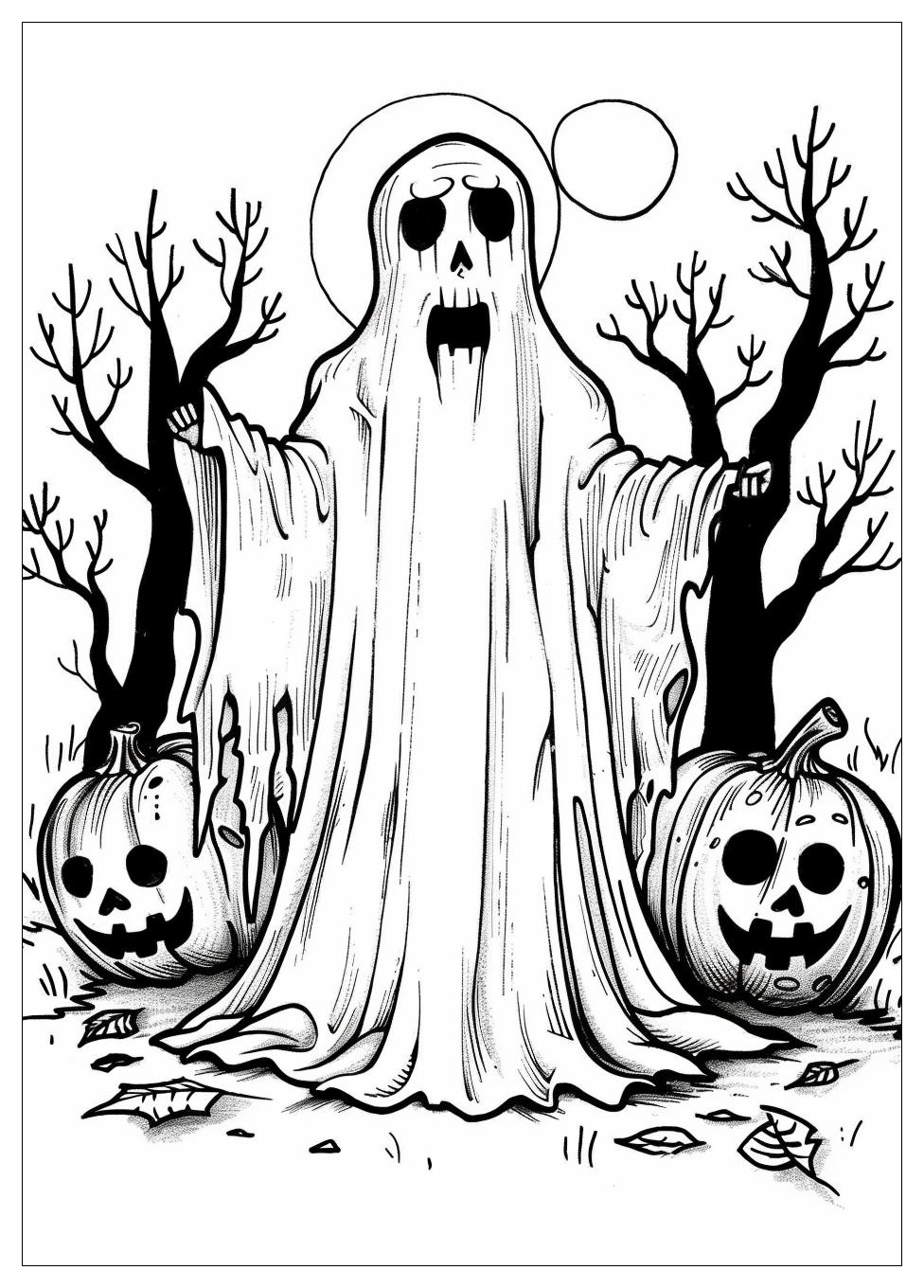 Ghost Coloring Pages-16
