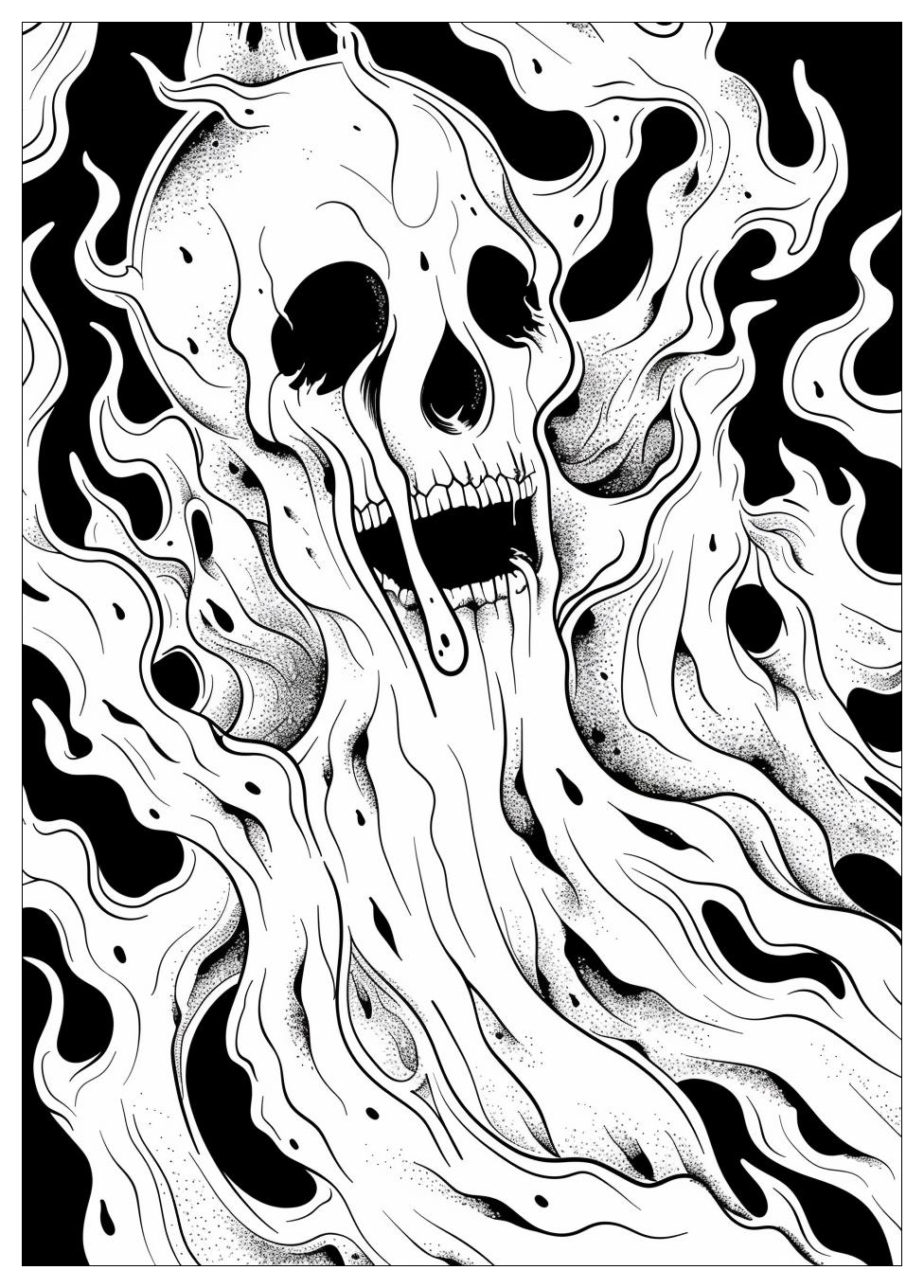 Ghost Coloring Pages-17