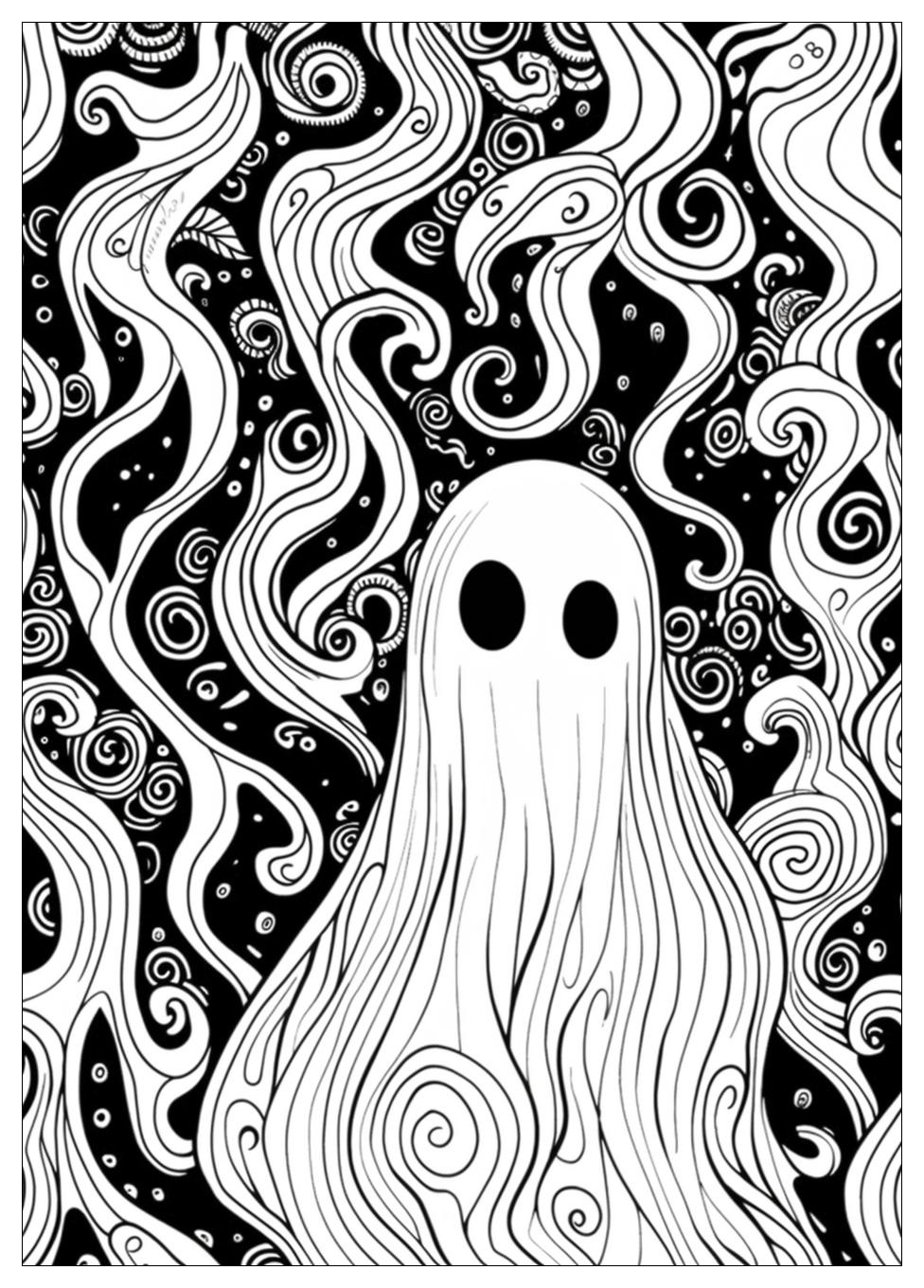 Ghost Coloring Pages-18