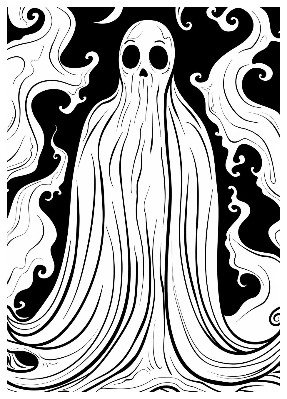 Ghost Coloring Pages-2